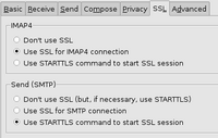 Configuring the mail client Configuring the mail client