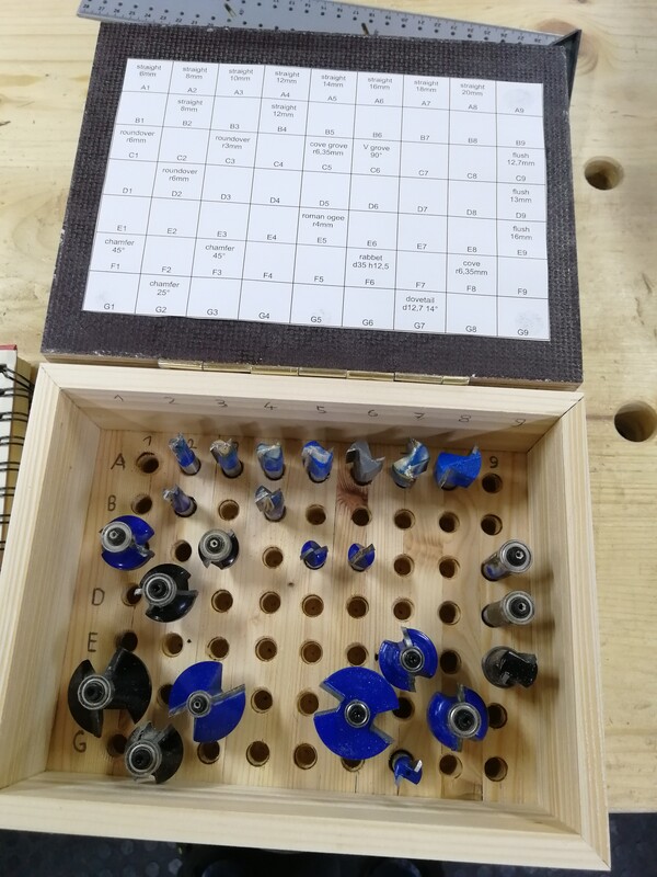 The new router bit box The new router bit box