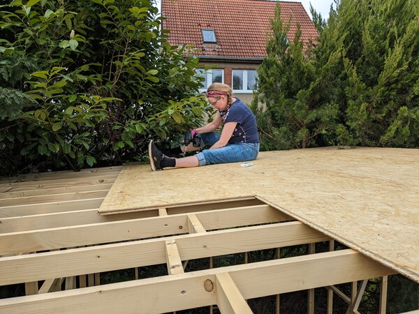 Installing the Roof OSB Installing the Roof OSB