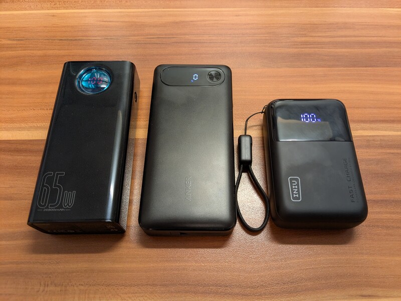 Power Bank Size Comparison Power Bank Size Comparison